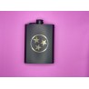 8 Ounce Stainless Steel Matte Black Hip Flask