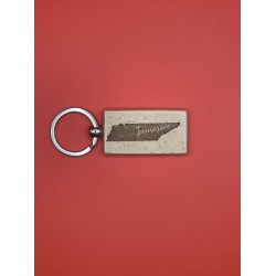 Wooden Laser Engraved Keychain